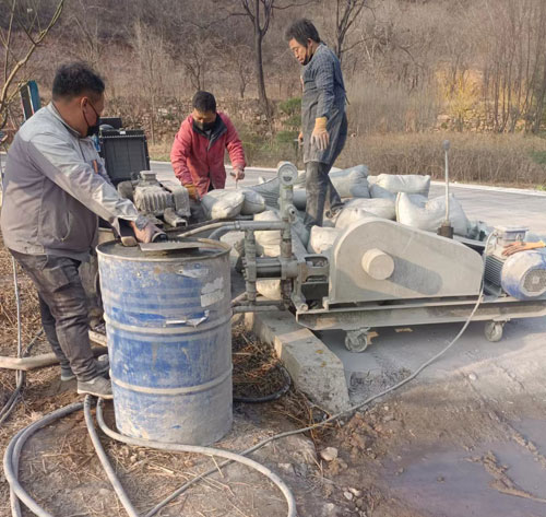 乌兰浩特路面下沉注浆